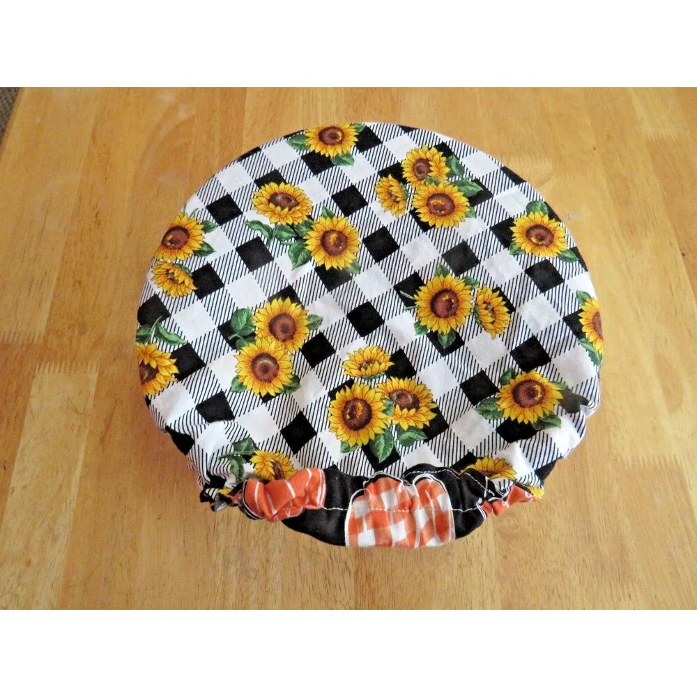 Kitchenaid Mixer Bowl Cover, Reversible Sunflowers and Pumpkins